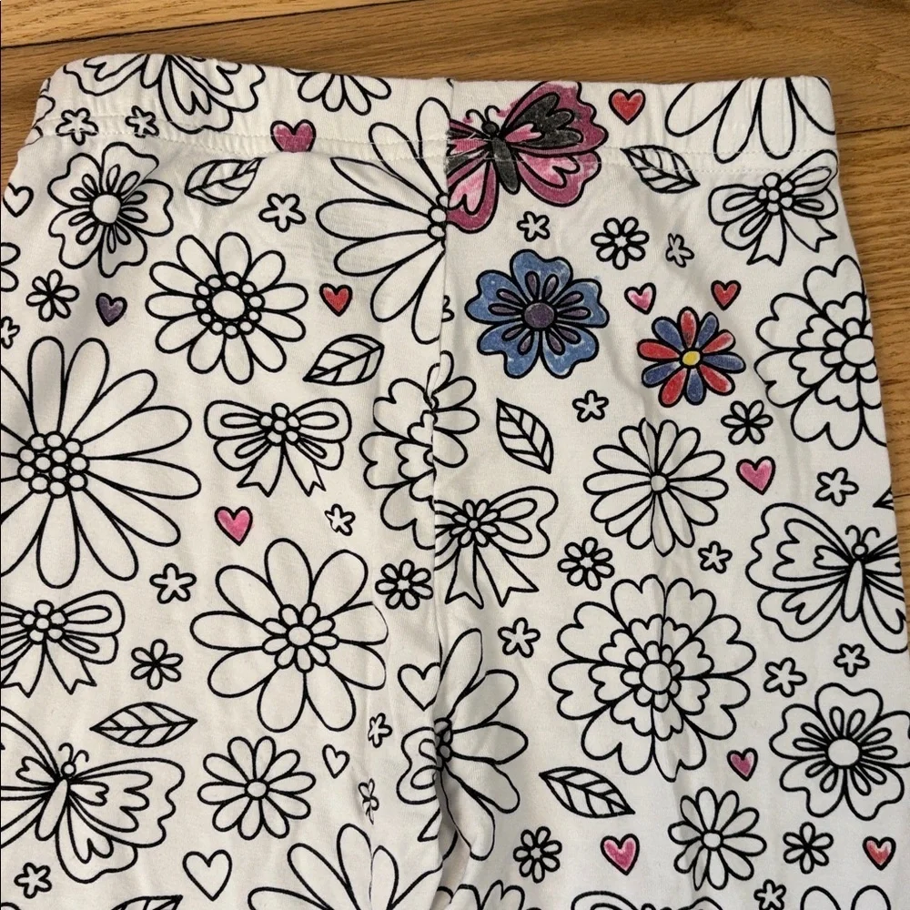 Caden Lane Color Me Pajama Two Piece Set in Floral Flutter Size 7/8 Bamboo